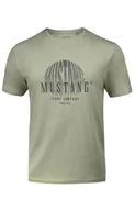 Koszulki męskie - Oliwkowy t-shirt męski 4241-2100, Kolor oliwkowy, Rozmiar M, Mustang - Primodo.com - miniaturka - grafika 1