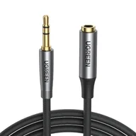Kable - UGREEN Kabel AV190 Przedłużacz audio AUX jack 3.5mm 3m czarny UGR1070BLK - miniaturka - grafika 1