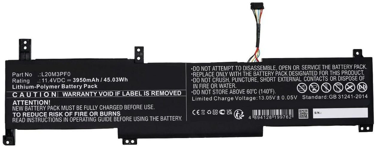 Bateria Lenovo CoreParts Laptop Battery 45.03Wh 11.4V 3950mAh MBXLE-BA0462