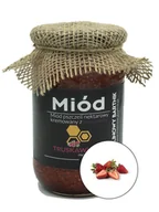 Miód - Miód z Truskawkami 870 g Malinowy Bartnik - miniaturka - grafika 1