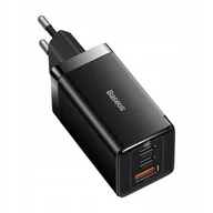 Ładowarki do telefonów - Szybka Ładowarka Sieciowa Gan 2Xusb C 1Xusb 65W Baseus Gan5 Pro + Kabel Usb - miniaturka - grafika 1