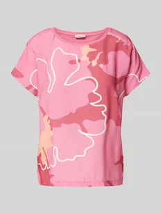 T-shirt o kroju regular fit z czystej wiskozy - Koszulki i topy damskie - miniaturka - grafika 1