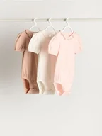 Body dla niemowląt - Reserved - Body z falbanką 3 pack - złamana biel - miniaturka - grafika 1
