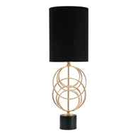 Noże stołowe - Czarna lampa stołowa Mauro Ferretti Circly, wys. 65 cm - miniaturka - grafika 1