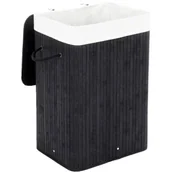 Kosze na bieliznę - Bambusowy Kosz Na Pranie Z Bawełnianym Wkładem A6-Z43 - miniaturka - grafika 1