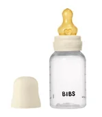 Butelki dla niemowląt - BIBS BUTELKA PLASTIC PP ze smoczkiem antykolkowym z kauczuku naturalnego, pojemność 150 ml, IVORY - miniaturka - grafika 1