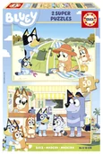 Puzzle - Educa, Puzzle, Blue (drewniane), 2 x 50 el. - miniaturka - grafika 1