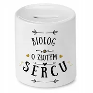 Skarbonki - Dla Biologa Skarbonka na Urodziny na Prezent z Nadrukiem ze Zdjęciem + Opakowanie na prezent (wzór 01) - miniaturka - grafika 1