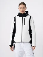 Kurtki narciarskie - 4F Kurtka narciarska 4FAW23TTJAF336 Biały Slim Fit - miniaturka - grafika 1