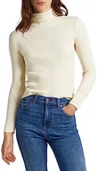 Swetry damskie - Pepe Jeans Damski sweter Dalia z zawijanym kołnierzem, beżowy (kość słoniowa), XS - miniaturka - grafika 1