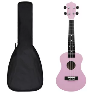 Ukulele sopranowe z pokrowcem, dla dzieci, rĂłĹĽowe, 23" - Inne akcesoria muzyczne - miniaturka - grafika 1