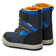 Buty dla chłopców - Śniegowce Merrell Snow Storm 3.0 Wtrpf MK267867 Niebieski - miniaturka - grafika 1