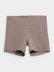 4F, Legginsy krótkie do jogi damskie, 4FSS23TFSHF138-82S, Jasny Brązowy, rozmiar S - Legginsy - miniaturka - grafika 1