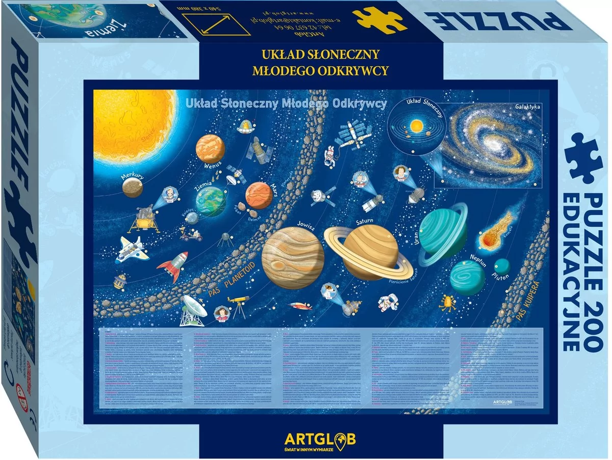 Puzzle edukacyjne 200 Układ Słoneczny