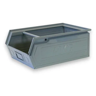 MARS Metalowy pojemnik - skośny, 400x300x300 mm 1203 - šedá - Pojemniki przemysłowe - miniaturka - grafika 1