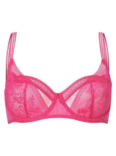 Passionata - Damski biustonosz z fiszbinami, wyrazisty róż - Biustonosze - miniaturka - grafika 1