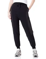 Spodnie damskie - Love Moschino Elastic Hems z pasującymi wstawkami i nadrukiem na deskorolce Damskie spodnie swobodne, czarny, 44 - miniaturka - grafika 1