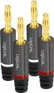 Kable USB - LogiLink audio, wtyk bananowy zestaw - miniaturka - grafika 1