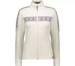 Swetry damskie - CMP Sweter damski Knitted Con Stelle Alpine biały B.co Gesso 48 - grafika 1