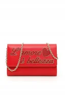 Torebki damskie - DOLCE & GABBANA D&G SKÓRZANA TOREBKA KOPERTÓWKA NA ŁAŃCUSZKU C_C - miniaturka - grafika 1