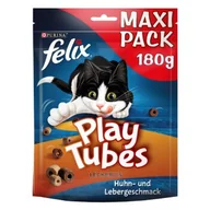 Przysmaki dla kotów - Felix Play Tubes 5 x 180 g O smaku kurczaka i wątroby - miniaturka - grafika 1