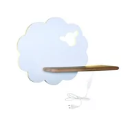 Lampy ścienne - Candellux Lampa kinkiet półeczka 5W LED 4000K IQ Kids Sheep biały 21-85139 21-85139 - miniaturka - grafika 1