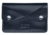 Portfele - Portfel RETRO wykonany z roślinnie garbowanej skóry Nomad granatowy - miniaturka - grafika 1