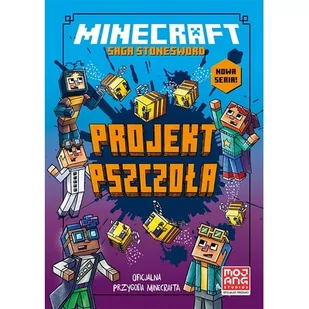 Książka dla dzieci Minecraft Projekt pszczoła Saga Stonesword Tom 4 - Książki edukacyjne - miniaturka - grafika 1