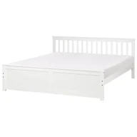 Łóżka - Łóżko OLENDON 180 x 200 cm Drewno Biały - miniaturka - grafika 1