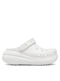 Crocs Klapki Classic Crush Clog 207521 Biały - Klapki i japonki damskie - miniaturka - grafika 1