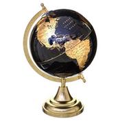 Globusy - Globus Dekoracyjny Czarno-Złoty 33 Cm - miniaturka - grafika 1