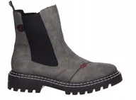 Botki damskie - RIEKER DAMSKIE BOTKI KLASYCZNE OCIEPLANE 39 ŻTB - miniaturka - grafika 1