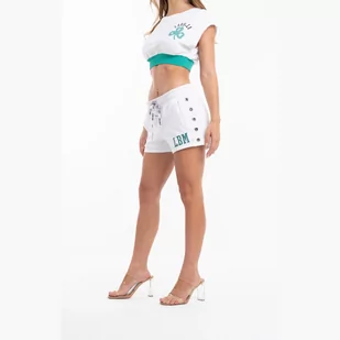 Spodenki krótkie damskie LABELLAMAFIA SHORTS CELTIC WHITE - Spodenki damskie - miniaturka - grafika 3