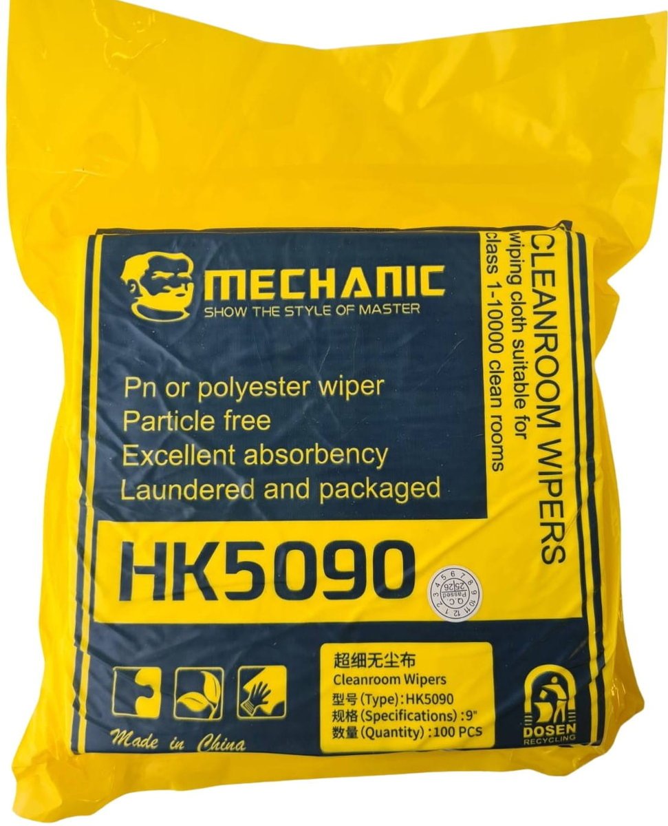MECHANIC HK5090 Materiał / Ściereczka / Czyścik do czyszczenia wyświetlaczy LCD 21 x 21cm 100 sztuk