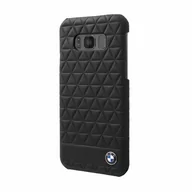 Etui i futerały do telefonów - BMW Hexagon Leather Case etui skórzane na tył Samsung Galaxy S8 CZARNY NA TYŁ SKÓRA NATURALNA 32021 - miniaturka - grafika 1