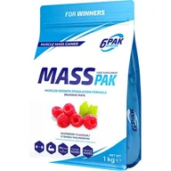Odżywki na masę - Gainer 6PAK Nutrition Mass Pak 1000 g Malinowy (5902811813495) - miniaturka - grafika 1