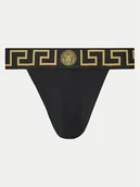 Majtki damskie - Versace Slipy Jock Strap AUU01017 1A10011 Czarny - miniaturka - grafika 1