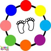 Zabawki i gry sportowe - Mata Gra Animacyjna Naśladuj Ruch 75x75cm 2 szt - miniaturka - grafika 1