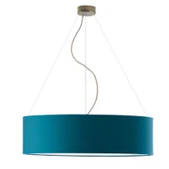 Lampy sufitowe - Designerska lampa wisząca z regulacją PORTO fi - 80 cm - kolor morski - miniaturka - grafika 1