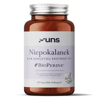 Witaminy i minerały dla sportowców - UNS Niepokalanek 0,4% Agnuzydu Ekstrakt 5:1 60vegcaps - miniaturka - grafika 1