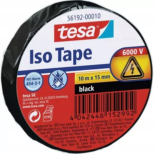 TESA Taśma izolacyjna DxS) 10 m x 15 mm 56192-10-02 1 Rolka(ek) - Taśmy klejące - miniaturka - grafika 1