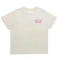 Koszulki i topy damskie - Koszulka Champion Crewneck 117497-ES057 - beżowa - miniaturka - grafika 1