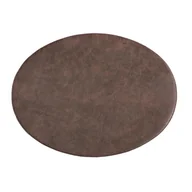 Obrusy i serwetki - Ciemnobrązowa mata stołowa z imitacji skóry ZicZac Troja, 33x45 cm - miniaturka - grafika 1