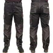 Odzież robocza - 2x SPODNIE ROBOCZE ONYX XXL CZARNE, STRETCH, 9 KIESZENI YATO - miniaturka - grafika 1