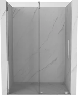 Mexen Velar drzwi prysznicowe rozsuwane 160 cm, transparent, chrom - 871-160-000-01-01 - Ścianki i drzwi prysznicowe - miniaturka - grafika 1