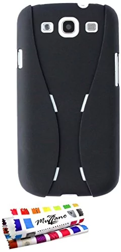 MUZZANO Ultra-Slim Hard Case SAMSUNG I9300 [The CupCase Premium] [Black] + MUZZANO® STYLET i SZYFONU - NAJLEPSZA, ELEGANCKA I TRWAŁA ochrona przed wstrząsami dla Twojego SAMSUNG I9300