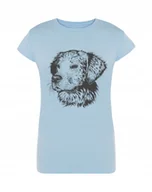 Koszulki i topy damskie - T-Shirt damski nadruk Golden Retriever Rozm.M - miniaturka - grafika 1
