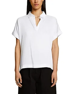 ESPRIT Collection Damska koszulka 063EO1K307, 100/biała, XXL, 100 / biały, XXL - Koszulki i topy damskie - miniaturka - grafika 1