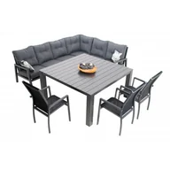 Meble ogrodowe - PRATO EXPERT LOUNGE - aluminiowy zestaw ogrodowy 3+1+1 - miniaturka - grafika 1
