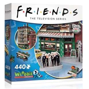 Tactic Wrebbit Puzzle 3D 440 el Przyjaciele Central Perk - Puzzle - miniaturka - grafika 1